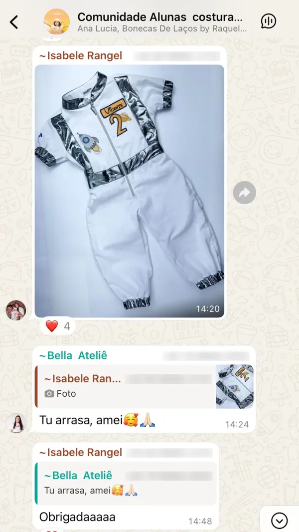 Peça feita por aluna da Costuragi · 2