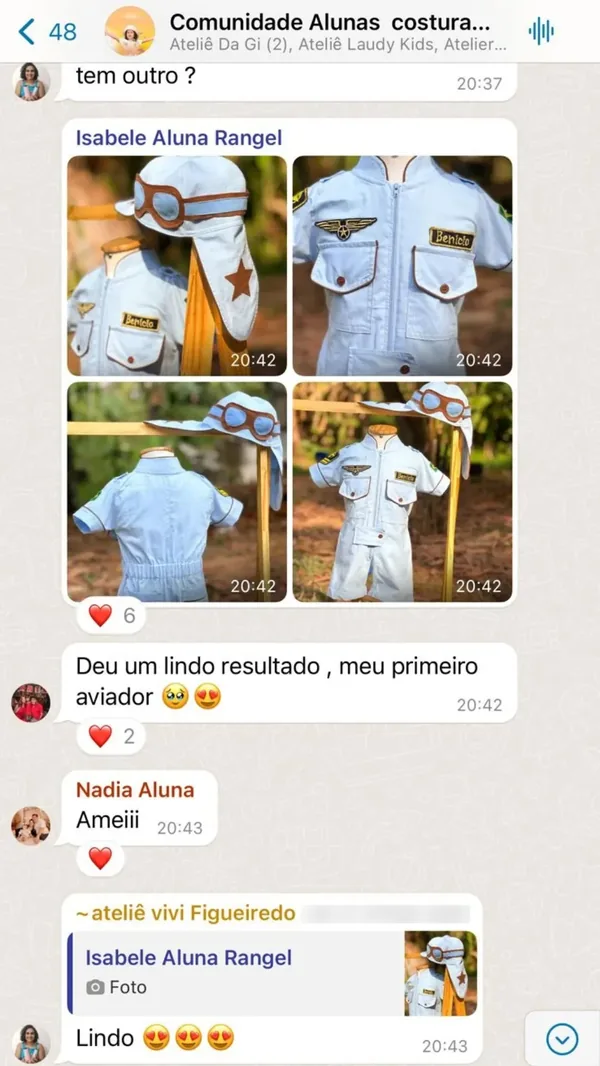 Peça feita por aluna da Costuragi · 3
