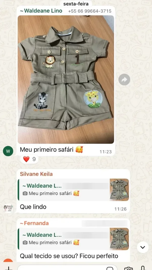 Peça feita por aluna da Costuragi · 4