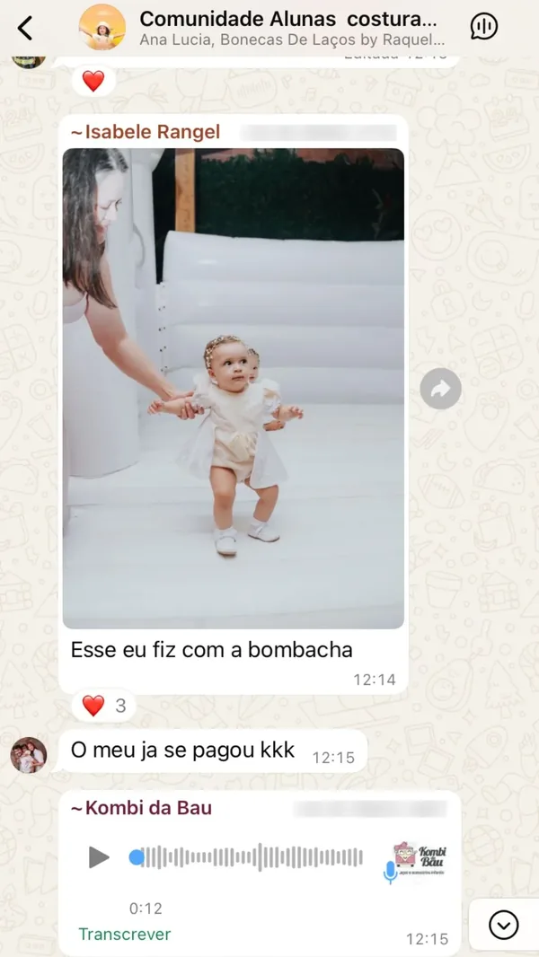 Peça feita por aluna da Costuragi · 7