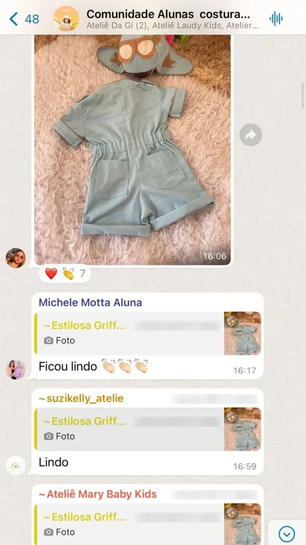 Peça feita por aluna da Costuragi · 10