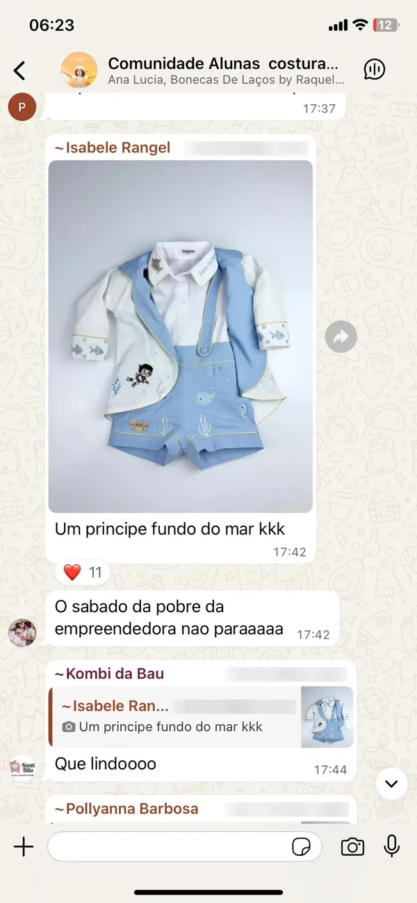 Peça feita por aluna da Costuragi · 11