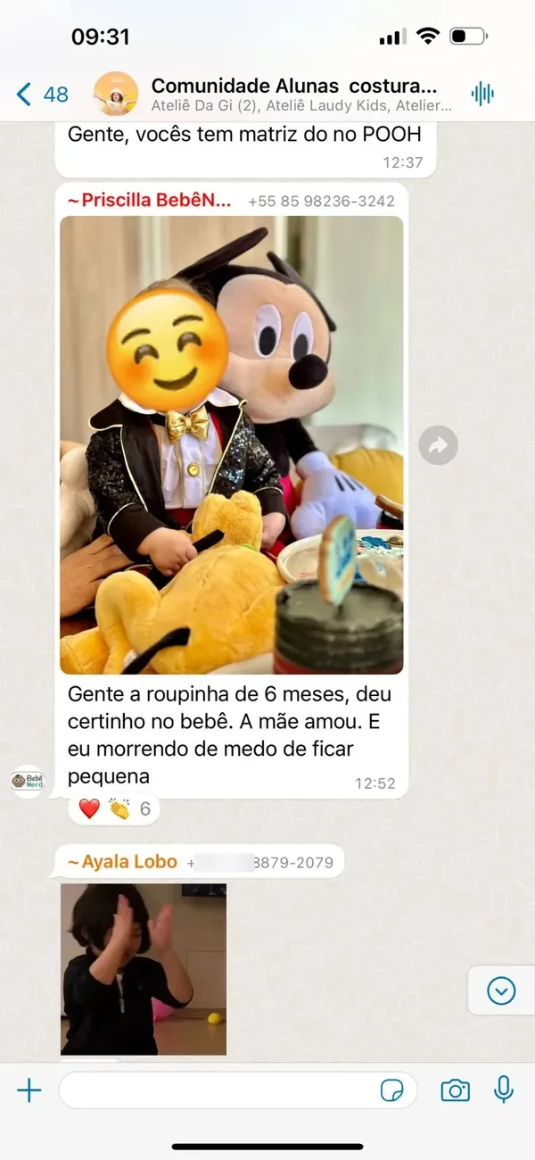 Peça feita por aluna da Costuragi · 29